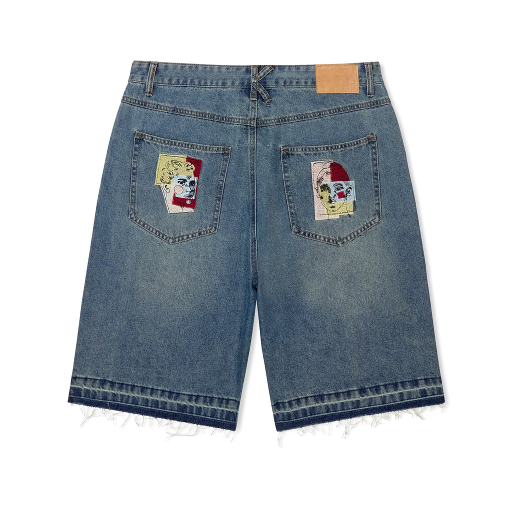Kidsuper Face Patchwork Baggy Short