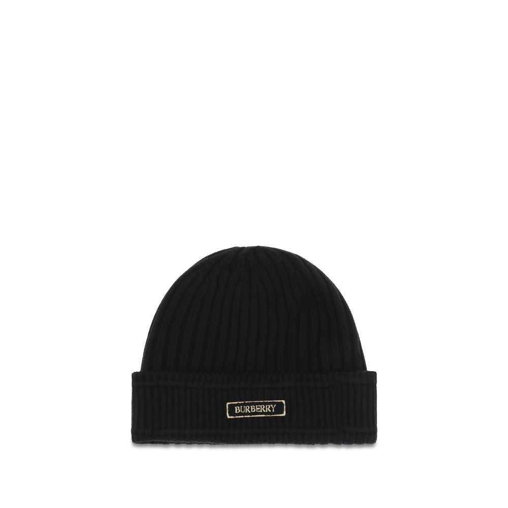 Burberry Black Wool Beanie