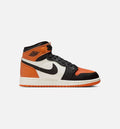 Air Jordan 1 Retro High OG "Shattered Backboard" Big Kids' Shoe – Black/Black/Sail/Starfish