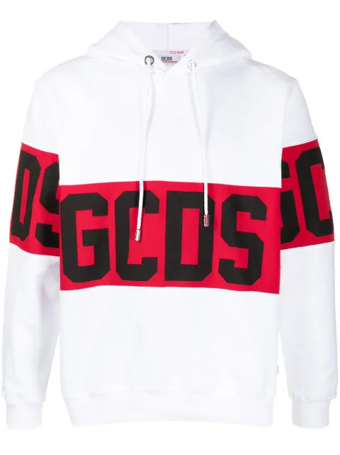 GCDS logo print hoodie