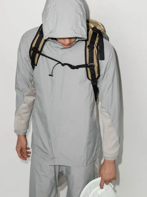 BYBORRE panelled hooded windbreaker