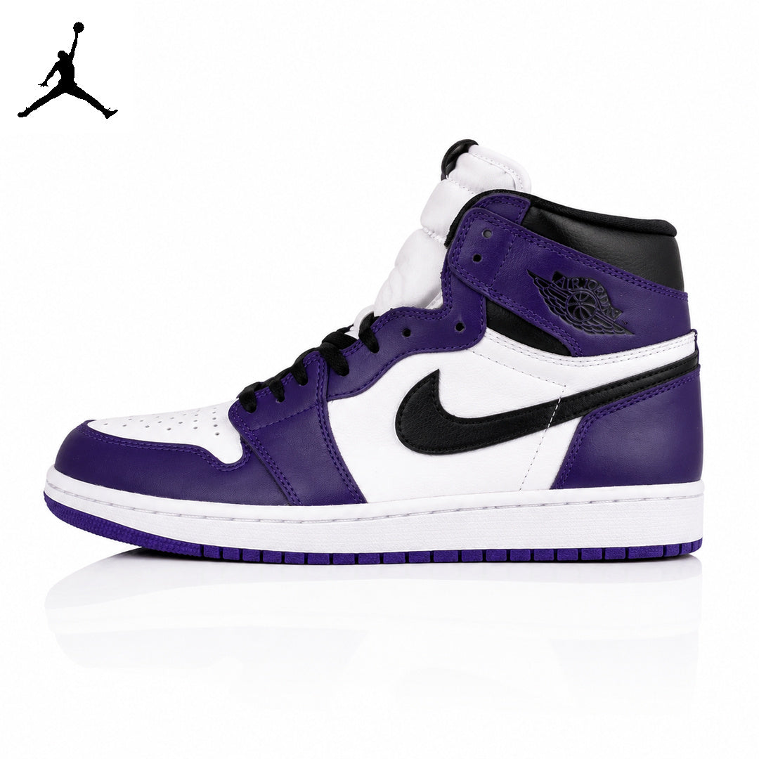 Air Jordan 1 High Court Purple 555088-500 Unisex Sneakers