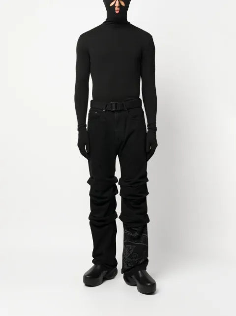 KUSIKOHC cut-out mask gloved sweatshirt