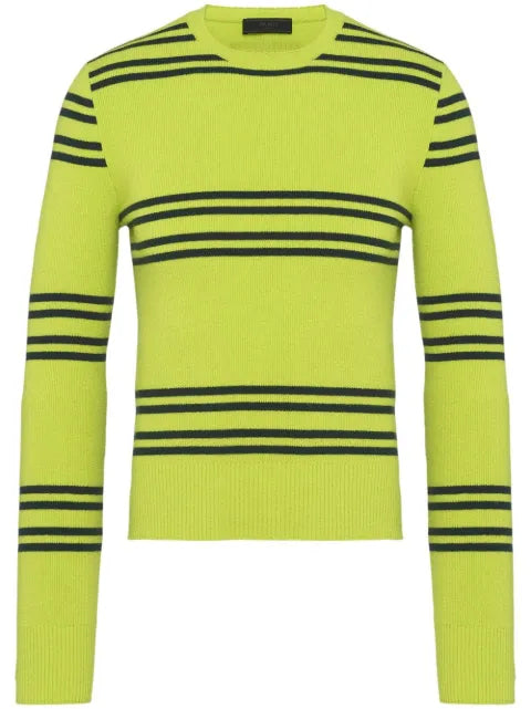 Prada striped lambswool jumper
