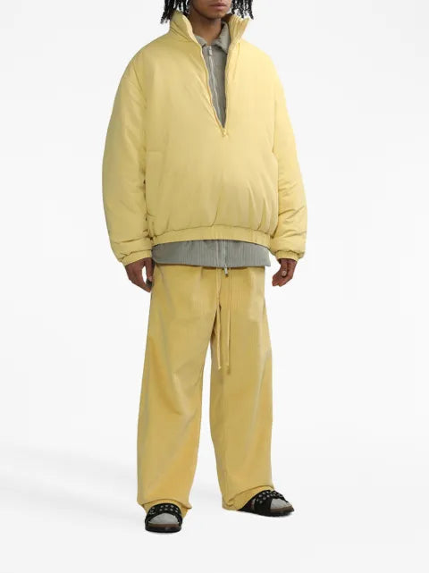 FEAR OF GOD ESSENTIALS logo-patch puffer jacket