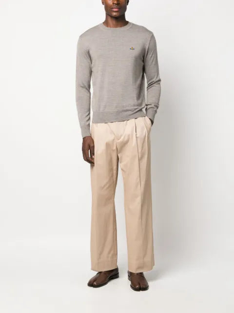 Vivienne Westwood Orb-embroidered virgin-wool jumper