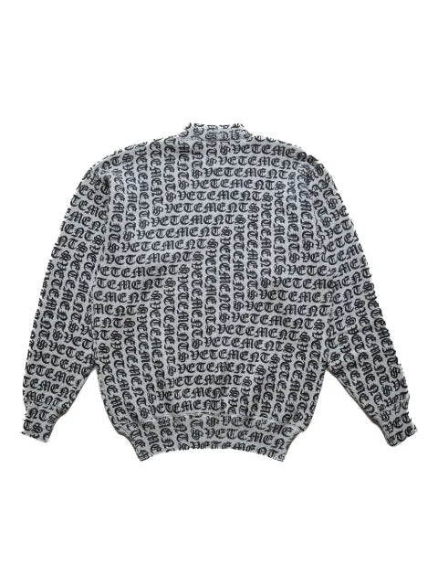 VETEMENTS Gothic Monogram "Grey" sweater