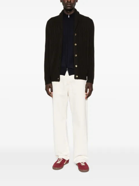 Fedeli zip-front panelled sweater