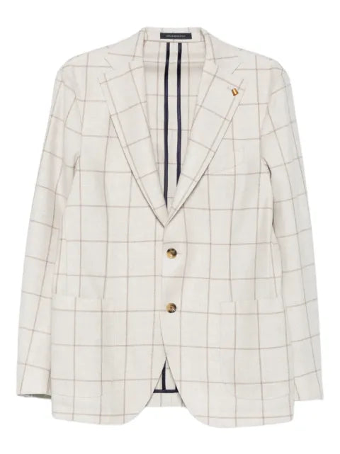 LATORRE grid-pattern blazer