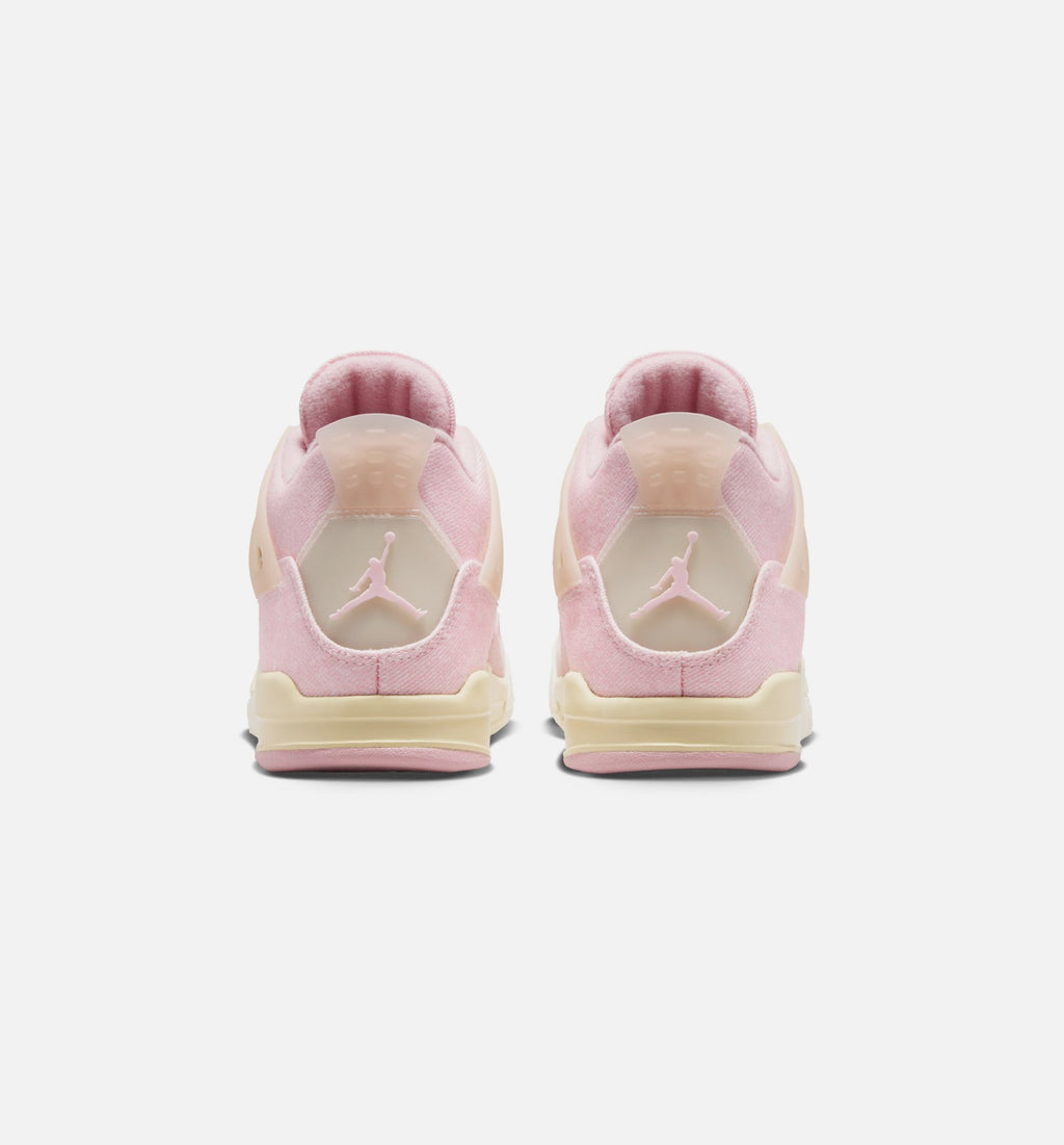 Air Jordan 4 Retro Pink Pearl And Iced Carmine Preschool Shoes - Pearl Pink Iced Carmine Coconut Milk