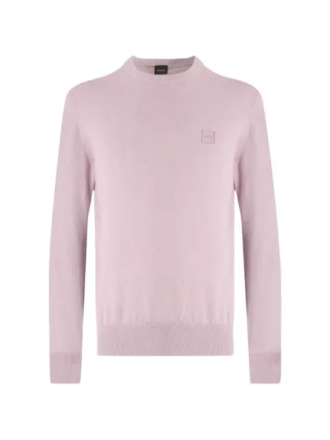 BOSS logo patch crew-neck sweater