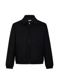 FURSAC zip-front spread-collar jacket