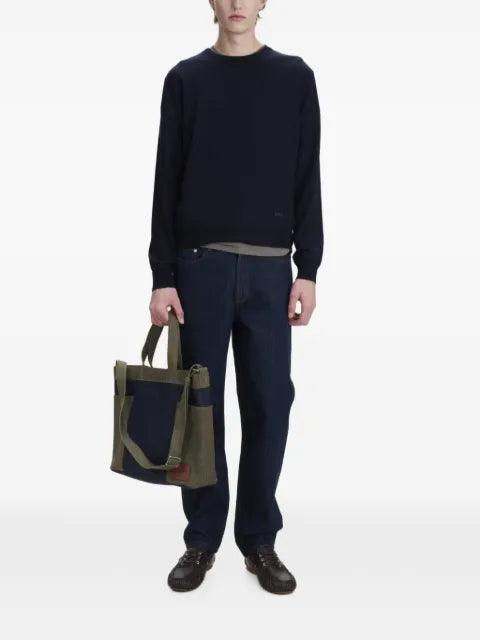A.P.C. Mathieu logo-embroidered sweater