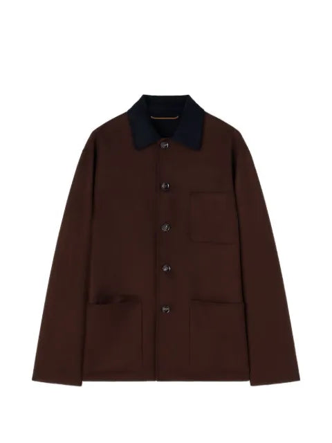RETORI reversible virgin-wool overshirt
