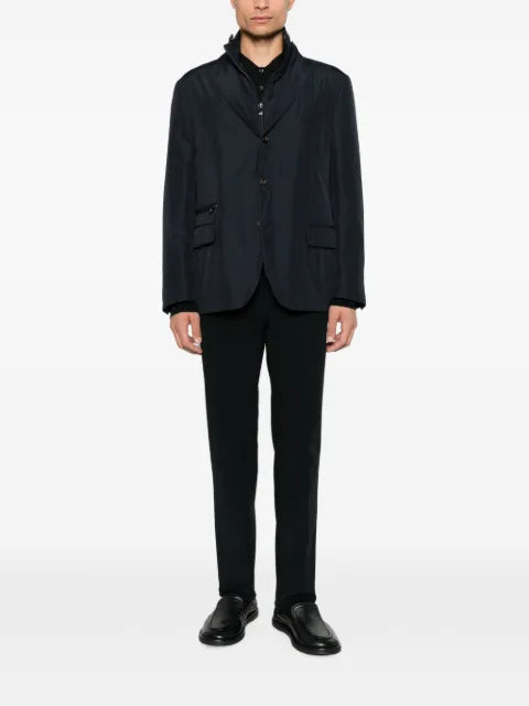 Corneliani layered button-up jacket