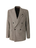 Lardini houndstooth double-breasted blazer