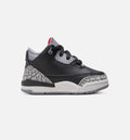 Air Jordan 3 Retro "Black Cement" Infant/Toddler Shoe – Black/Fire Red/Cement Grey/Summit White
