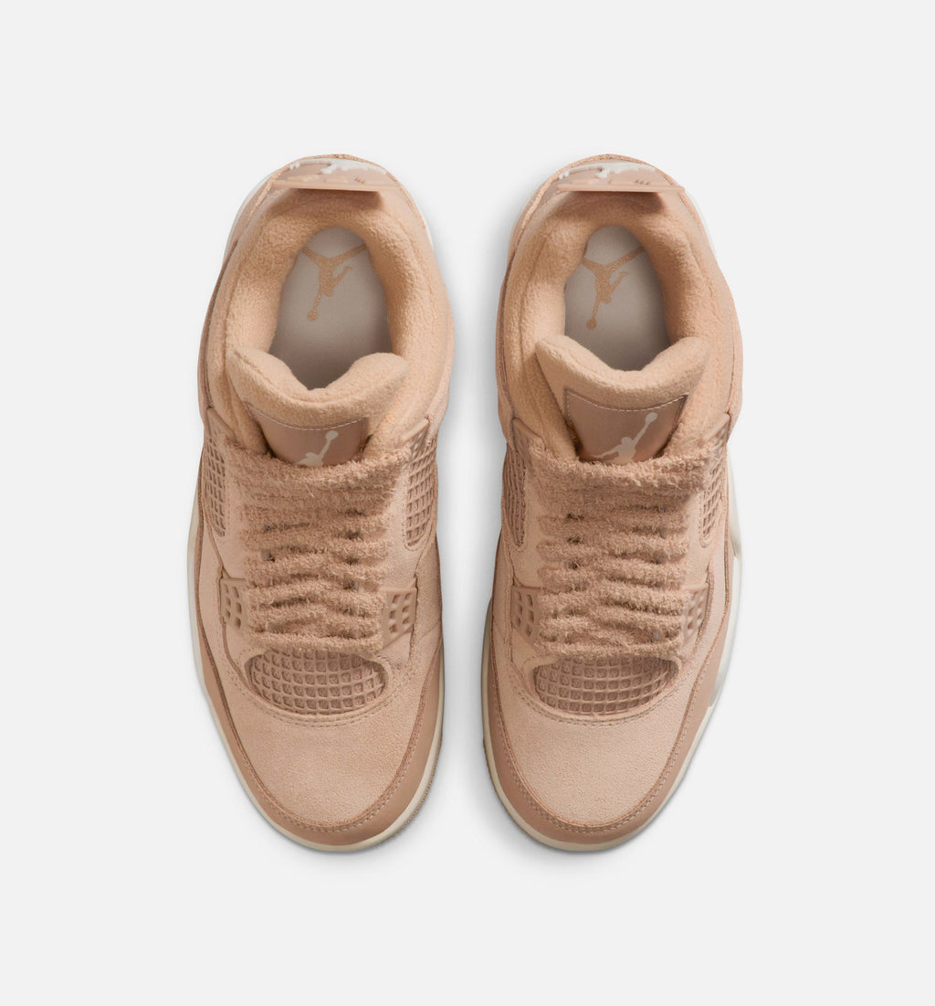 Air Jordan 4 Retro Cozy Girl Women's Sneakers - Hemp / Off-White