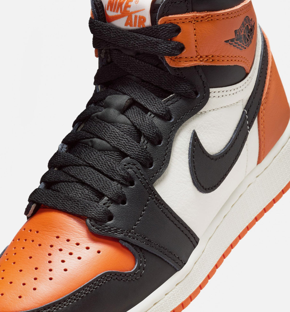 Air Jordan 1 Retro High OG "Shattered Backboard" Big Kids' Shoe – Black/Black/Sail/Starfish