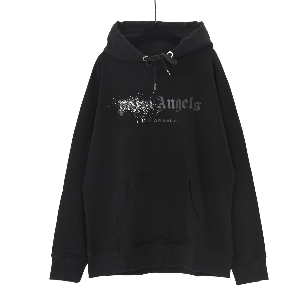 Palm Angels Logo Print Casual Unisex Pullover Hoodie