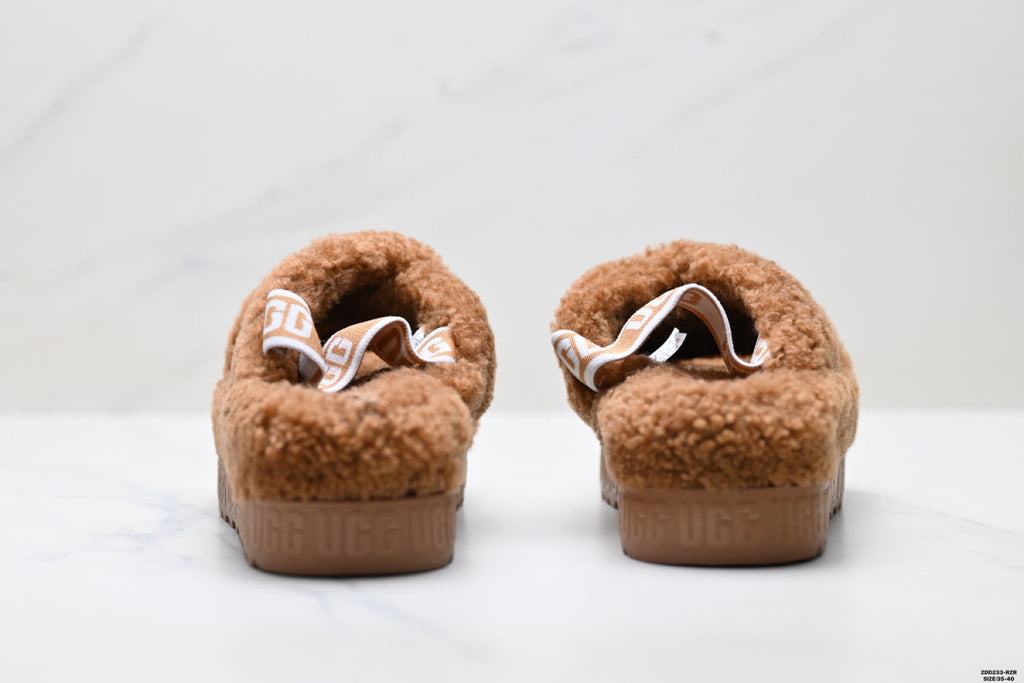 UGG Slipper Evolution Fluffy Platform Slides