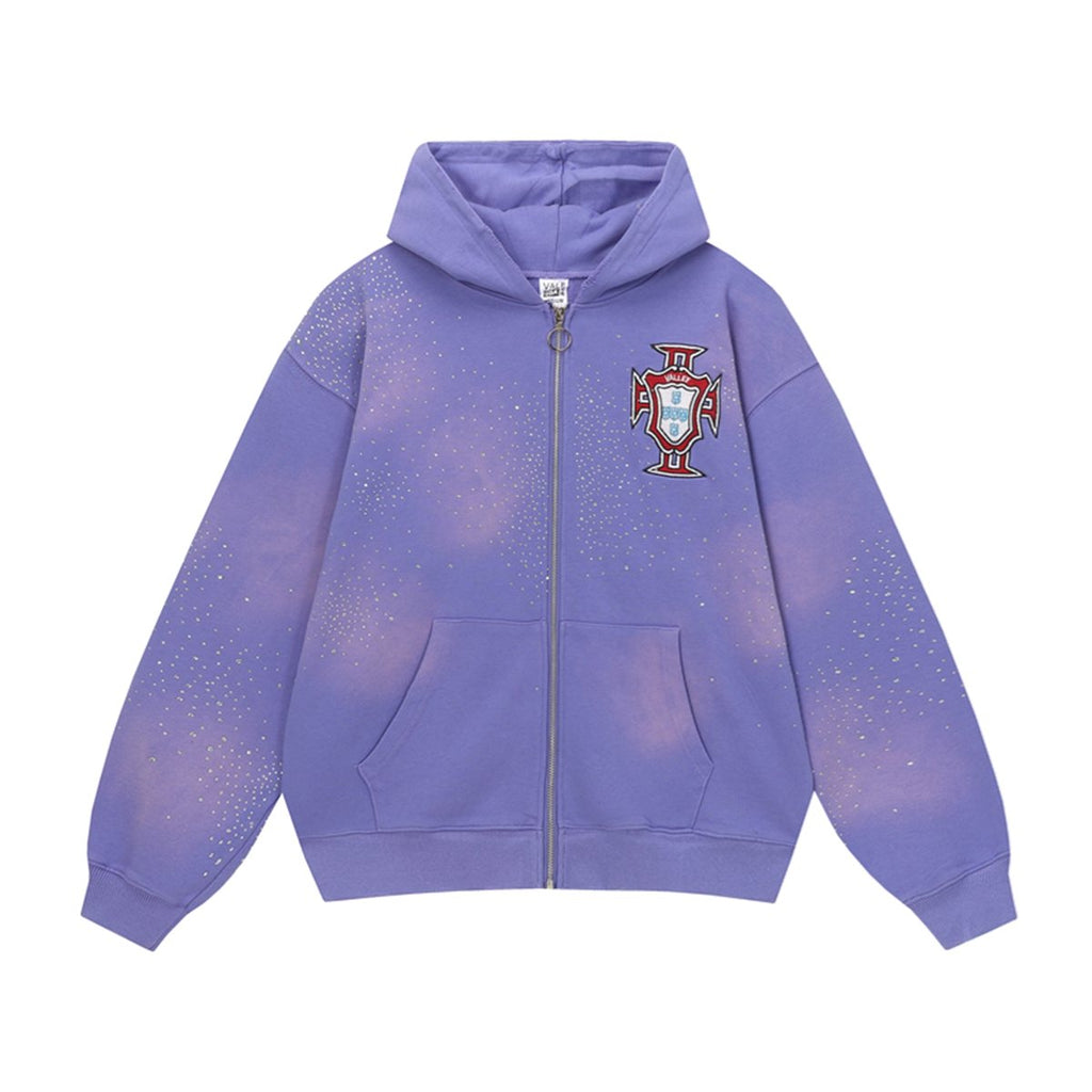 VALLEY Dreams Rhinestone Zip Hoodie