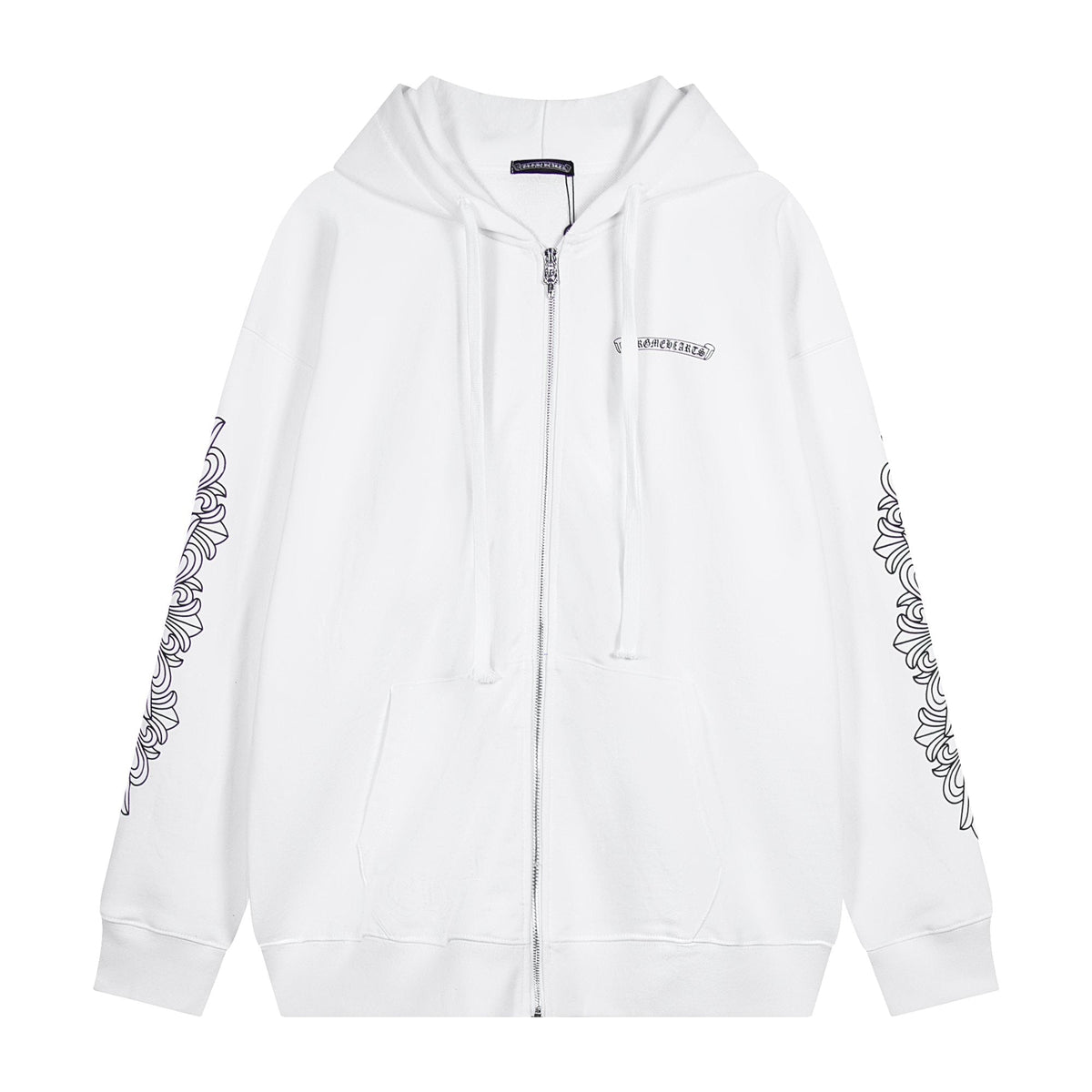 Chrome Hearts Horseshoe Cross Graphic Zip Hoodie