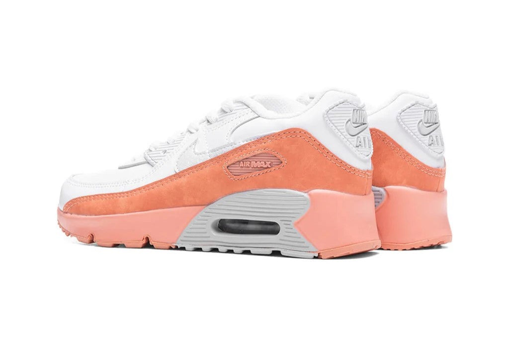 Little Kid's Nike Air Max 90 LTR SE Wht/Aura-Lt Madder Root (DM0957 100)