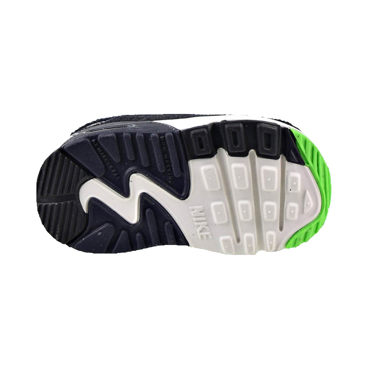 Toddler's Nike Air Max 90 LTR SE 2 Blk/Obsidian-Scream Grn (DN4378 001)