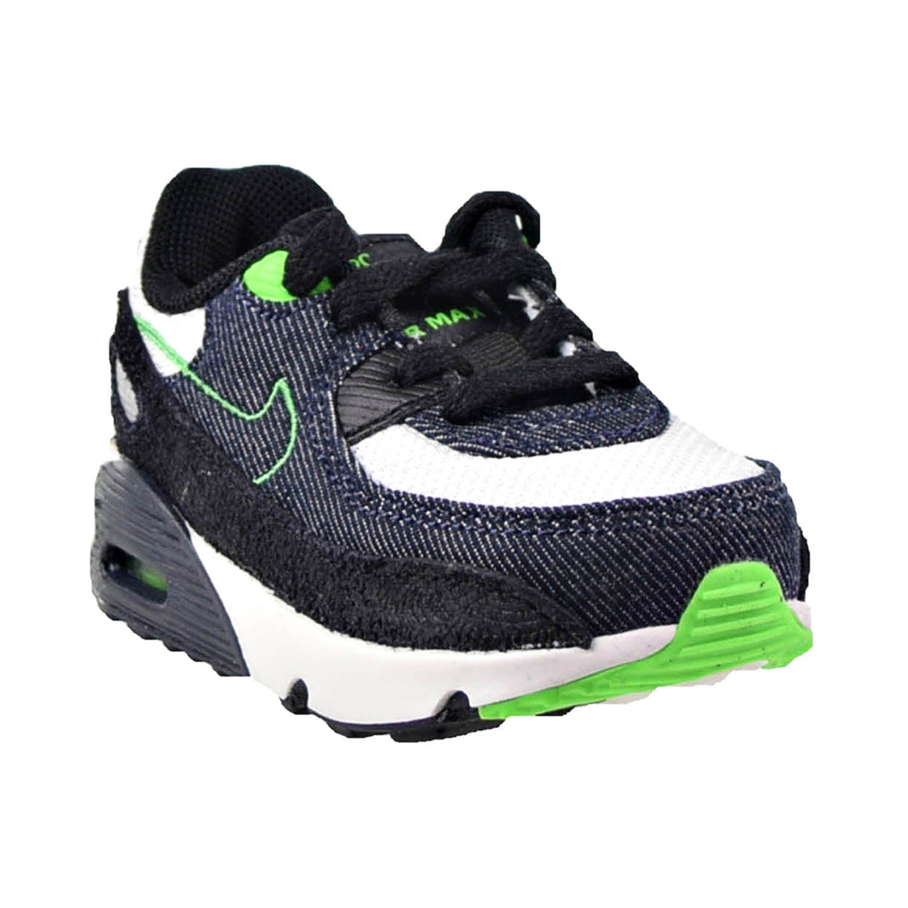 Toddler's Nike Air Max 90 LTR SE 2 Blk/Obsidian-Scream Grn (DN4378 001)