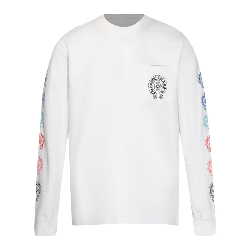 Chrome Hearts Multi Color Horse Shoe L/S T-shirt 8009