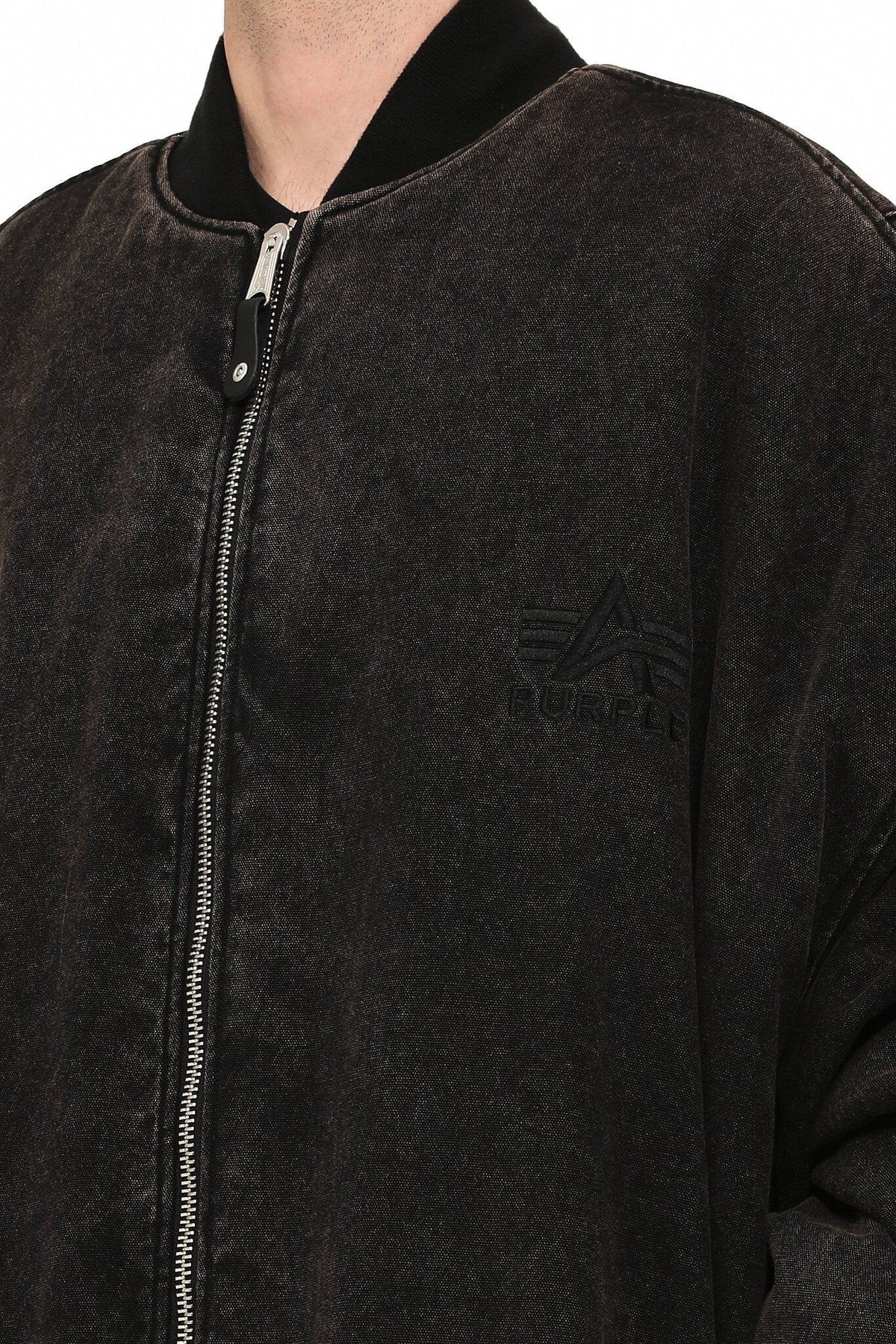 Purple Brand x Alpha Giant Bomber