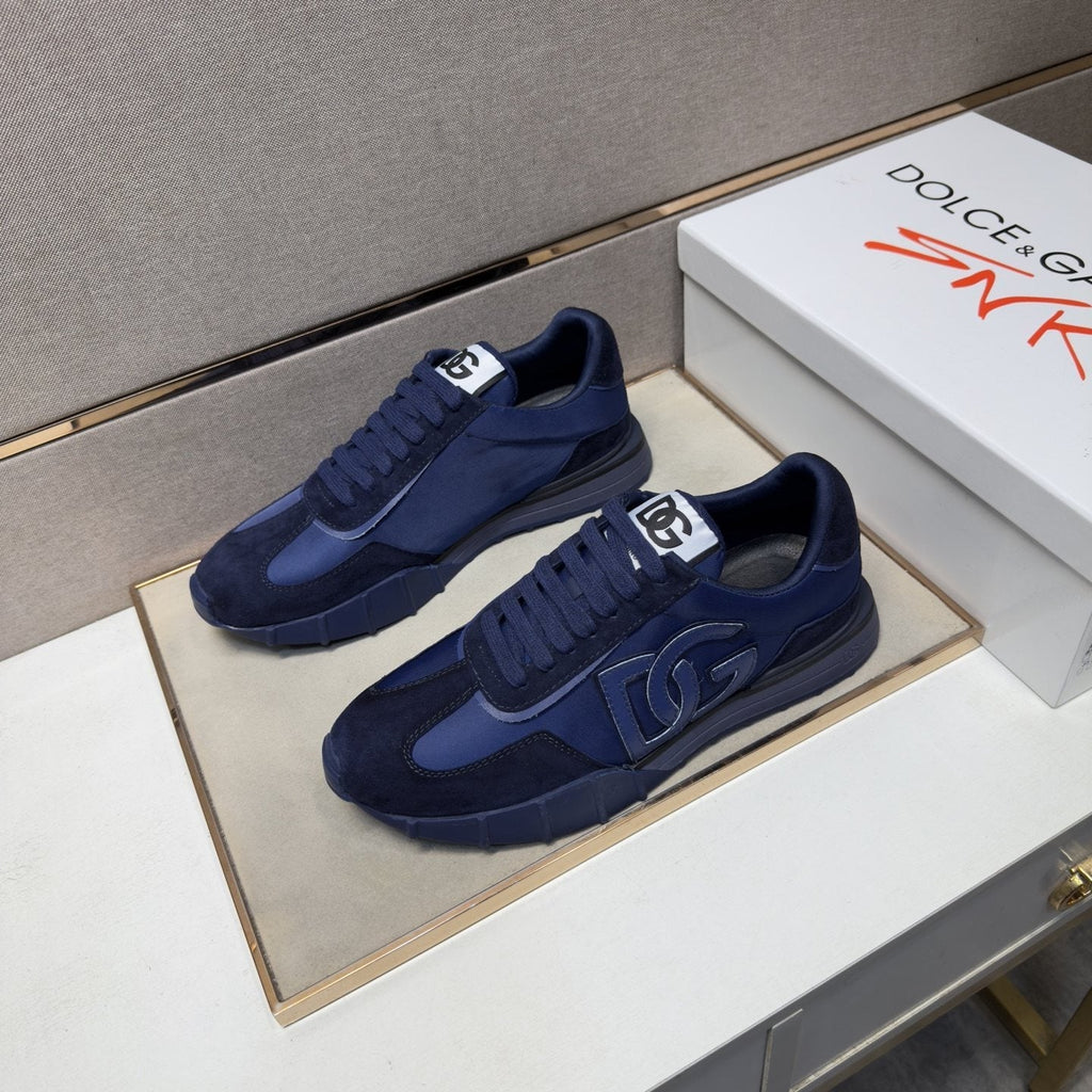 Dolce & Gabbana Navy Logo Low-Top Sneakers
