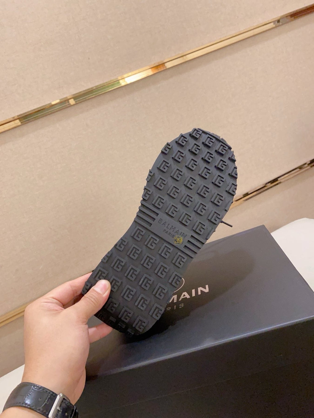 Balmain Knit Low-Top Sneakers