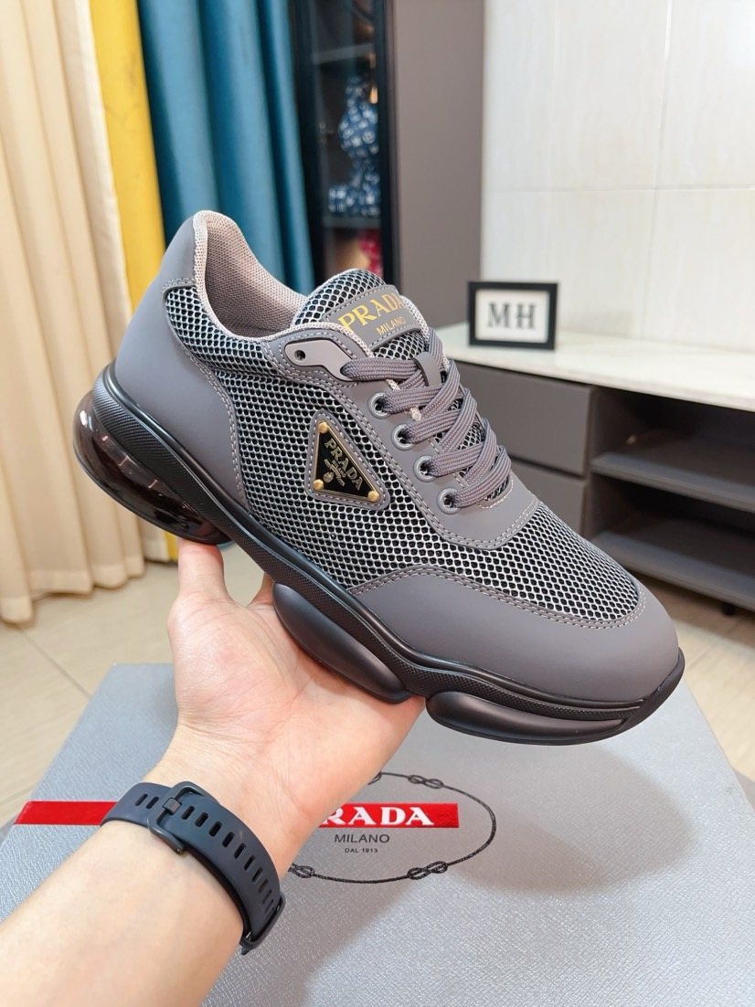 Prada Mesh Panel Men's Sneakers