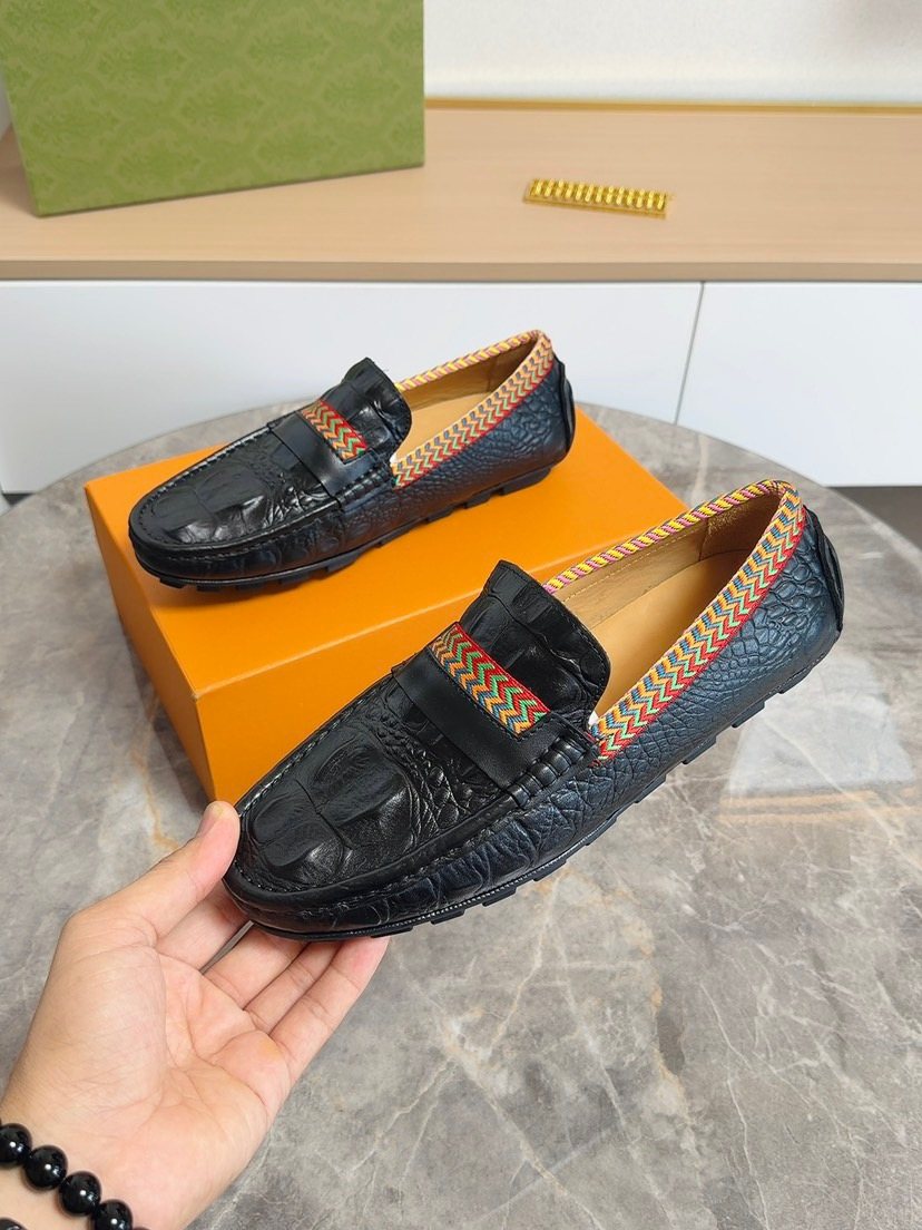 Men's Moc-Toe Slip-On Loafers