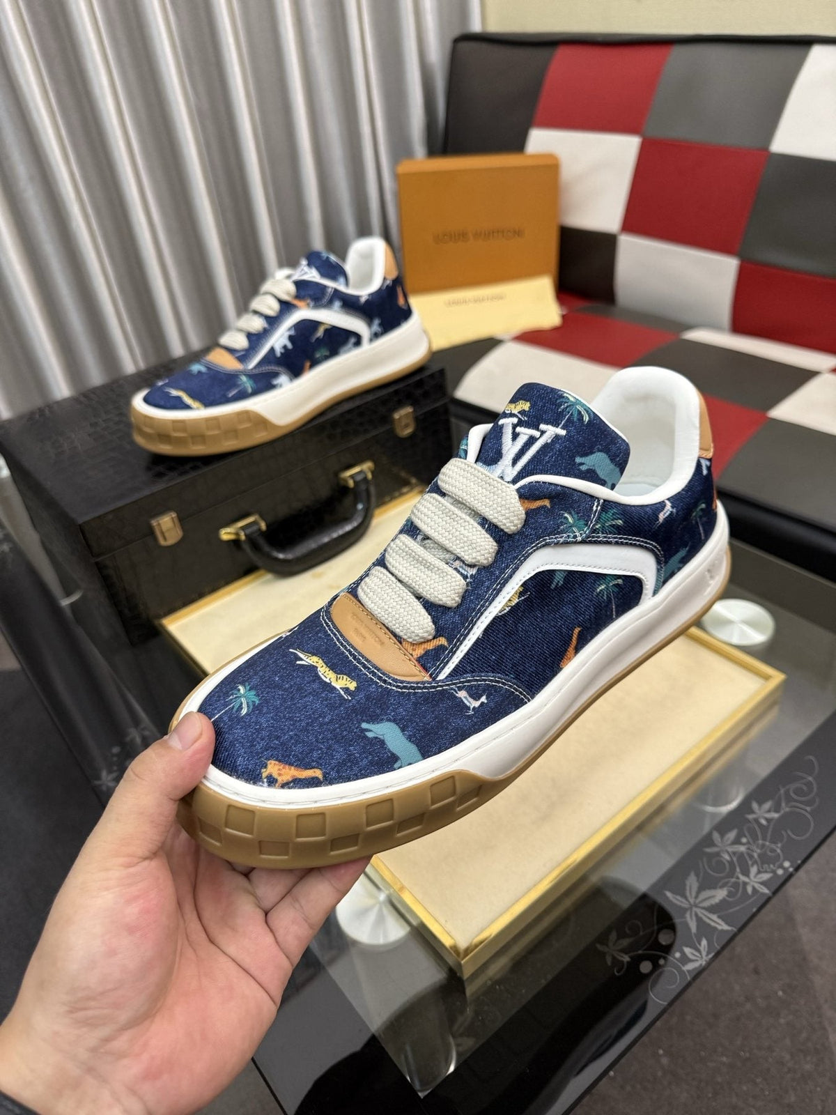 Louis Vuitton Patterned Low-Top Sneakers