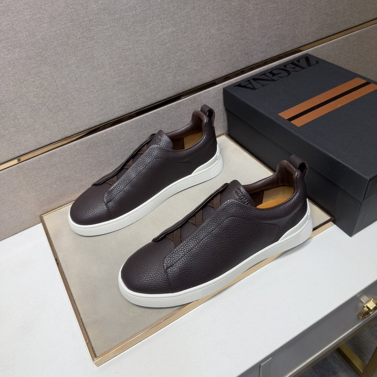 Zegna Men's Slip-On Sneakers