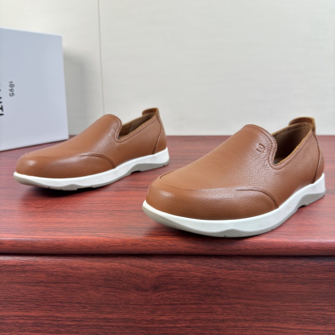 Berluti Pebbled Leather Slip-On Loafers