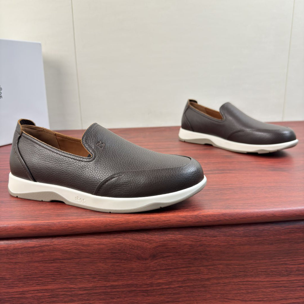 Berluti Pebbled Leather Slip-On Loafers