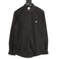 Burberry Equestrian Emblem Long-Sleeve Shirt - Black